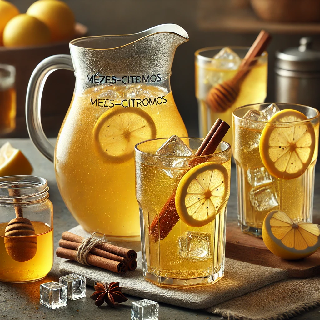 Frissítő cider mézzel és citrommal