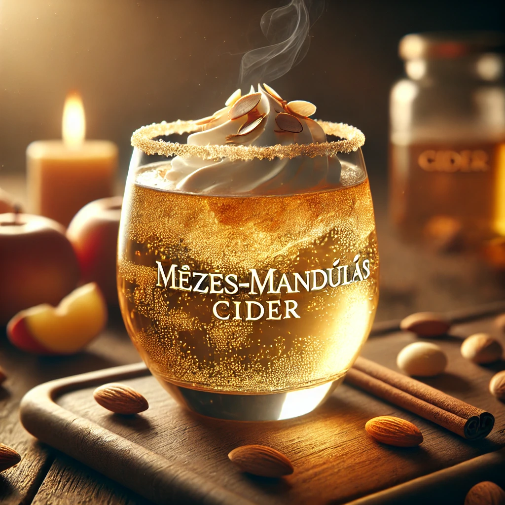 Téli melegítő ital mézzel és mandulával