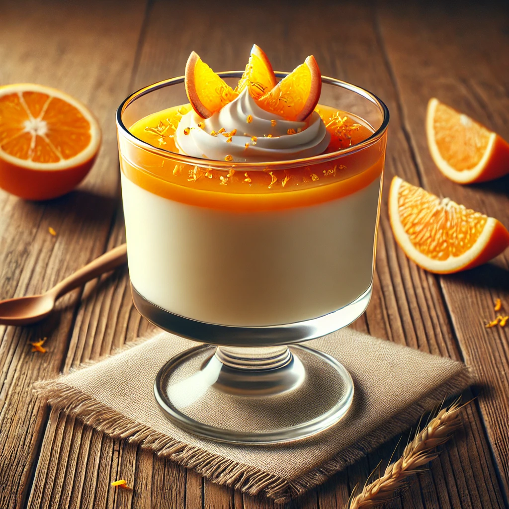 Egyszerű és ízletes narancsos panna cotta házilag