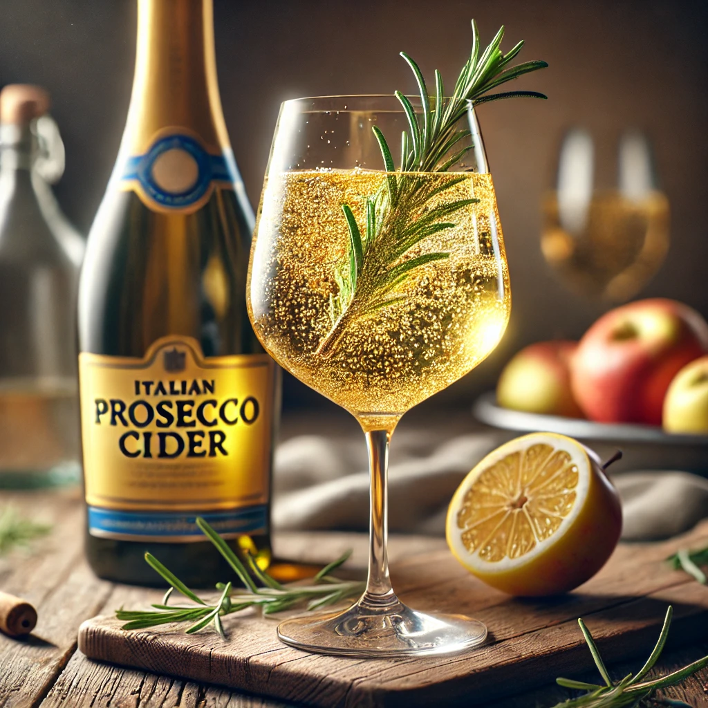 Elegáns olasz cider proseccóval és almával