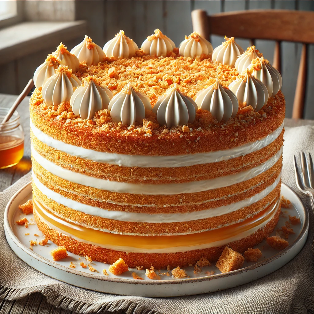 Krémes és klasszikus orosz mézes torta recept