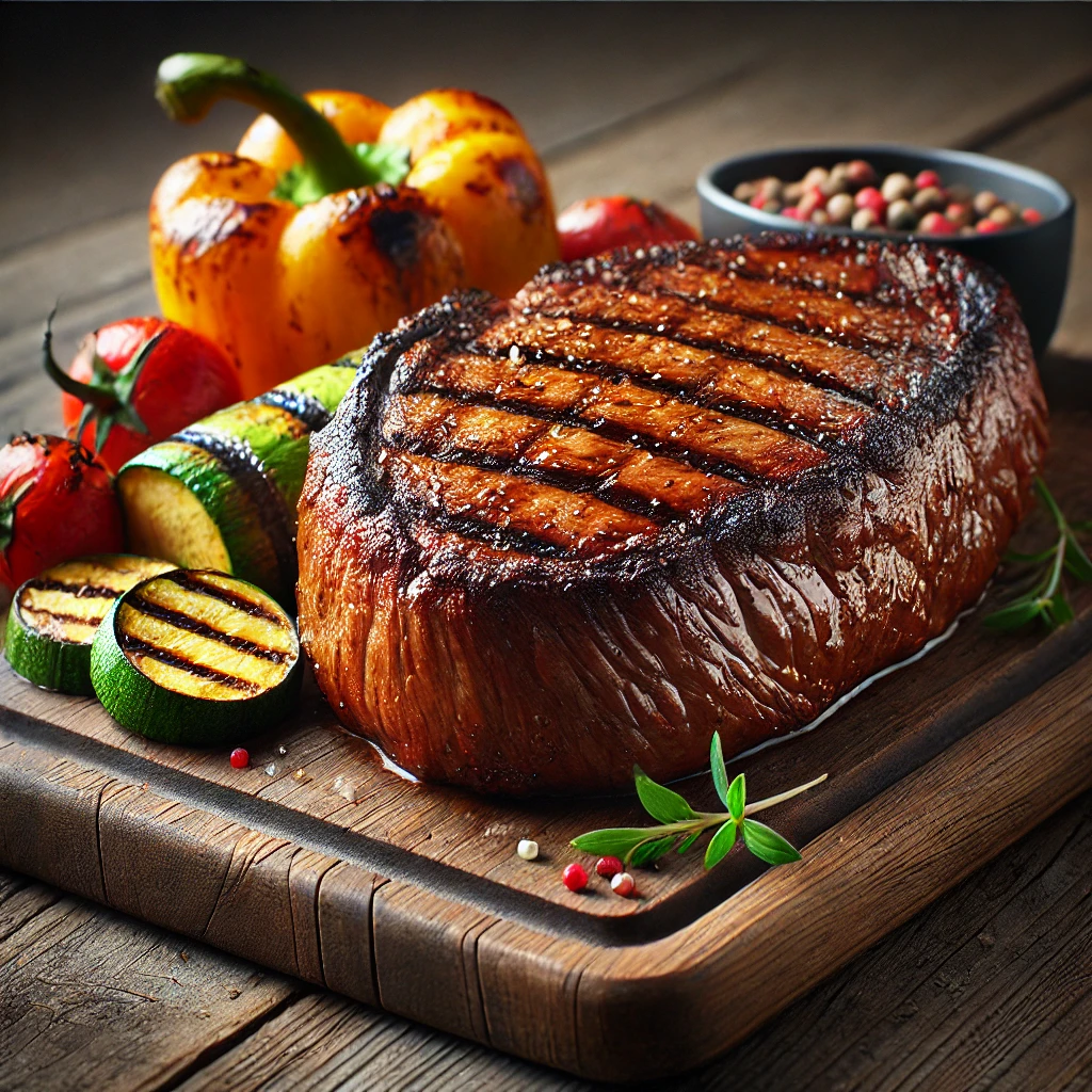 Hagyományos brazil picanha steak zsírköpennyel