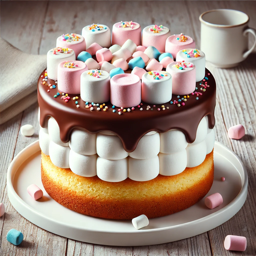 Édes és vidám torta pillecukorral