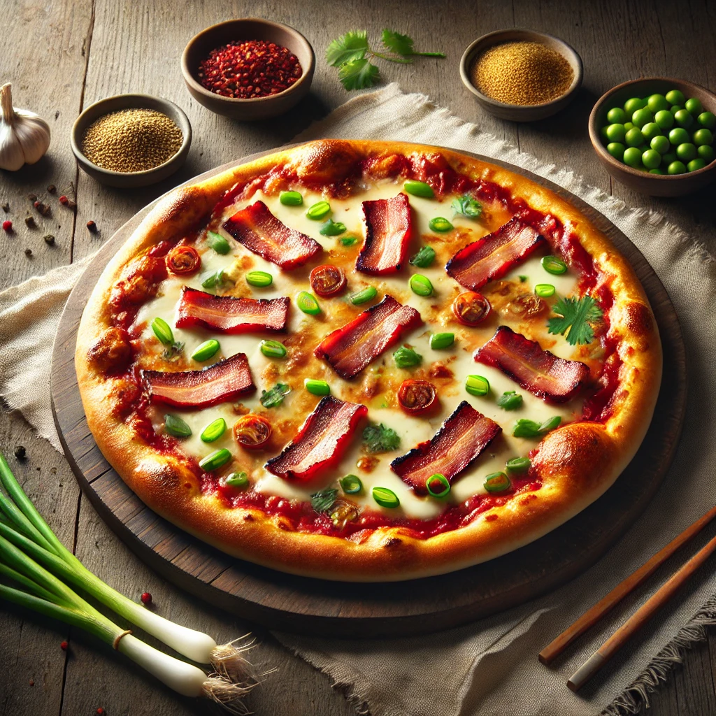 Char Siu sertéshúsos pizza kínai fűszerekkel