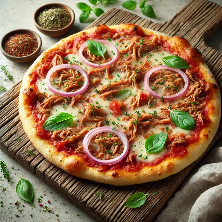 Pizza Cubana tálalva