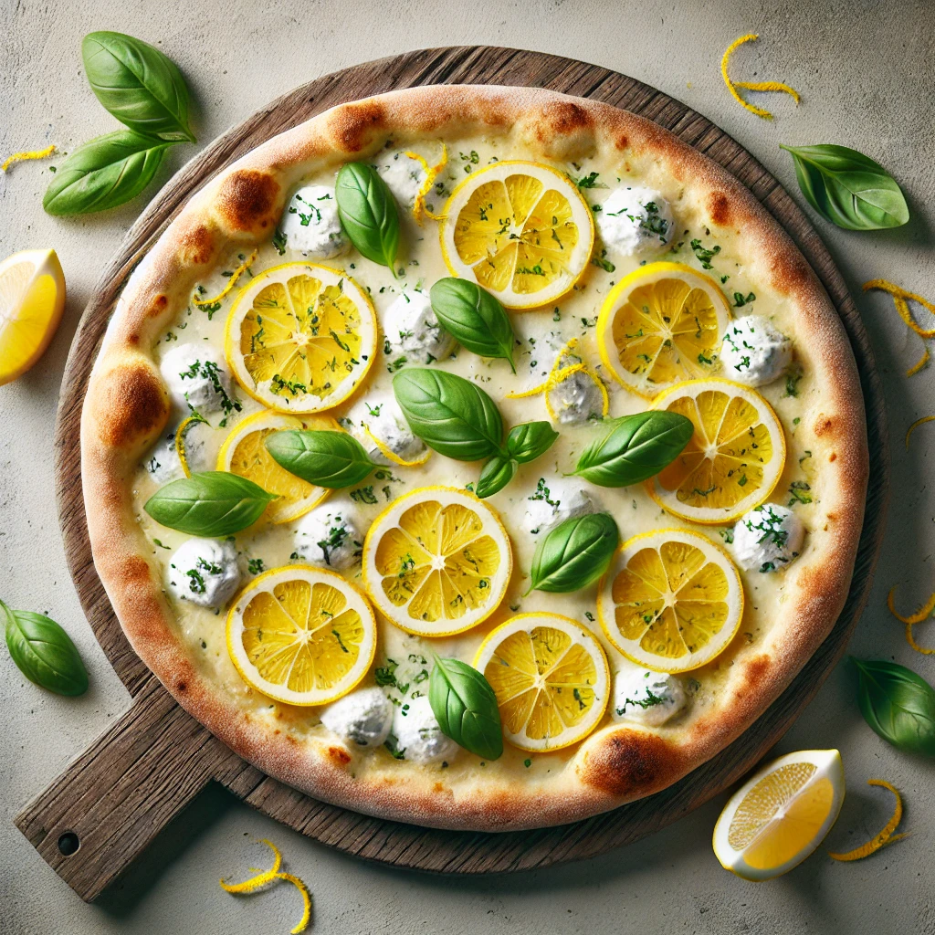 Könnyed és frissítő citromos pizza ricottával
