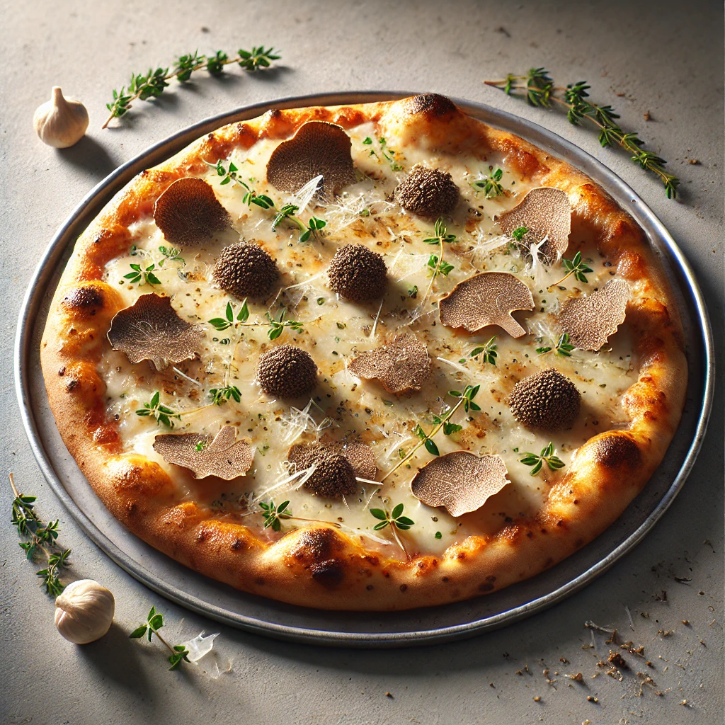 Luxus szarvasgombás pizza Umbriából