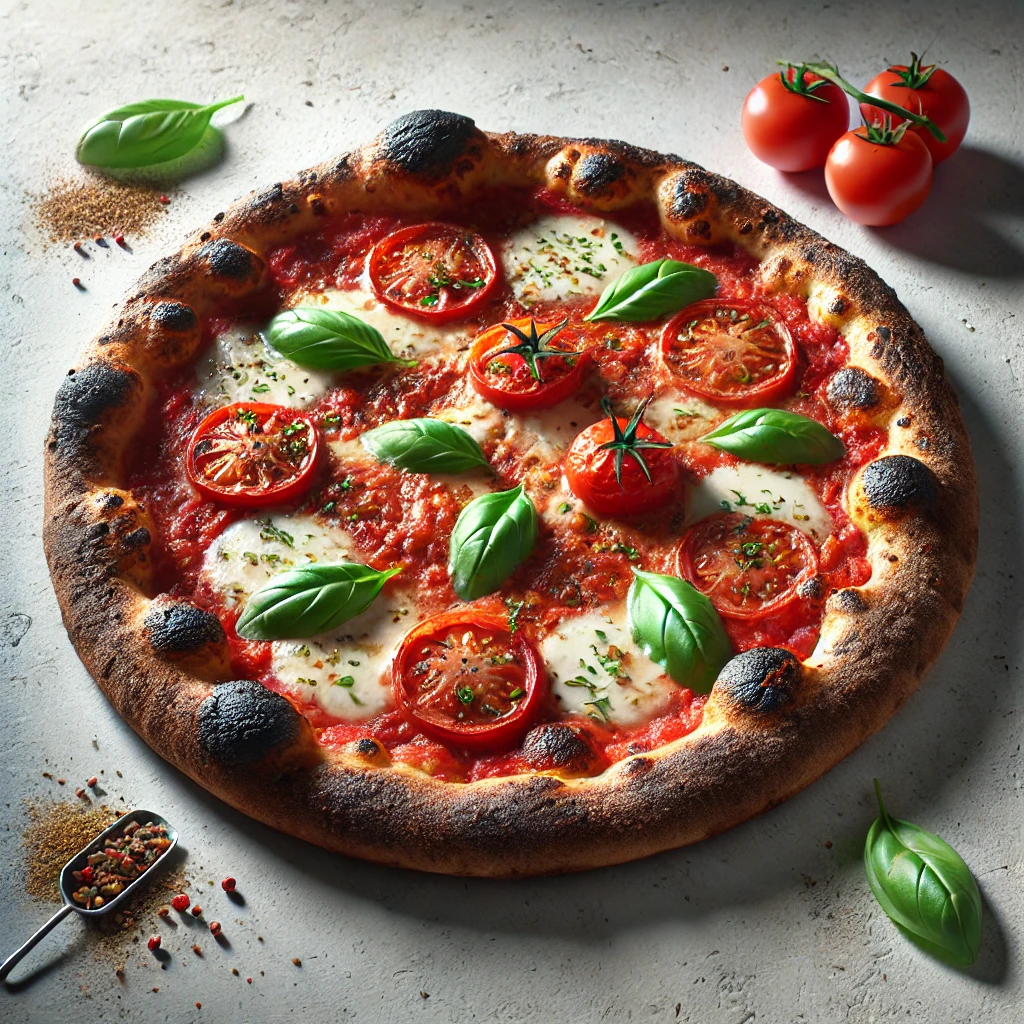 Égett gabonás pizza Puglia ízvilágával