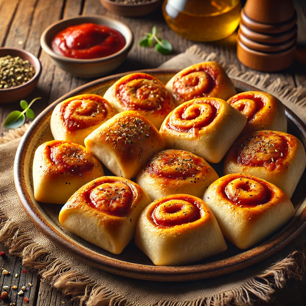 Pizzás csiga recept – Egyszerű és finom sós péksütemény
