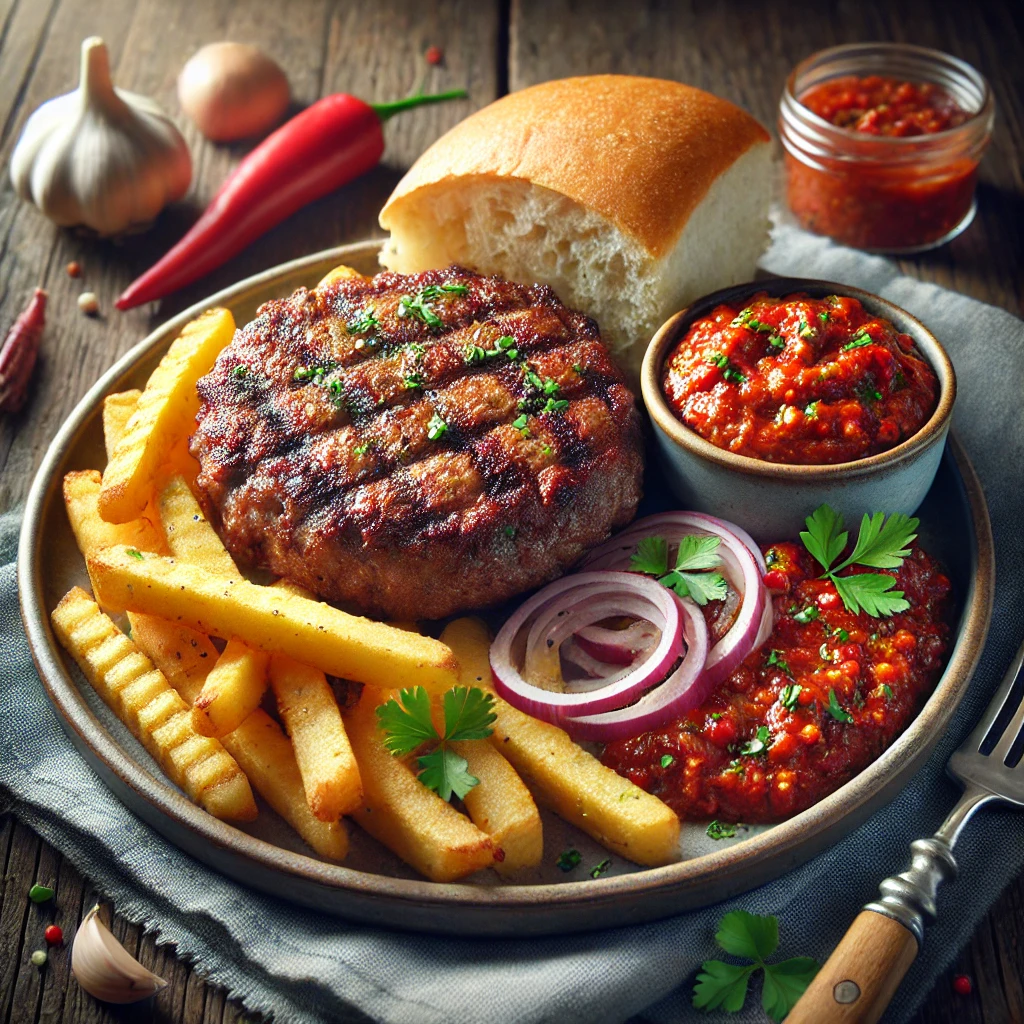 Autentikus balkáni Pljeskavica grillezve