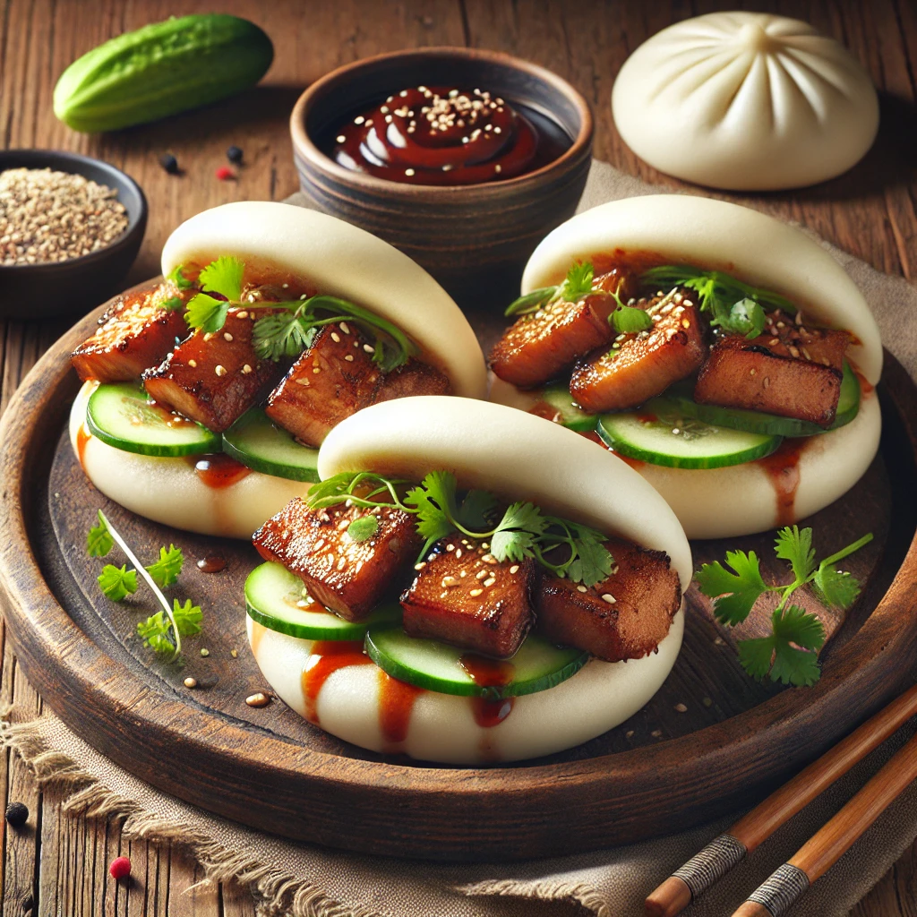 Puha bao bun sertéshússal és hoisin szósszal