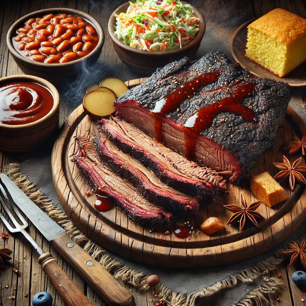 Autentikus amerikai füstölt brisket barbecue stílusban