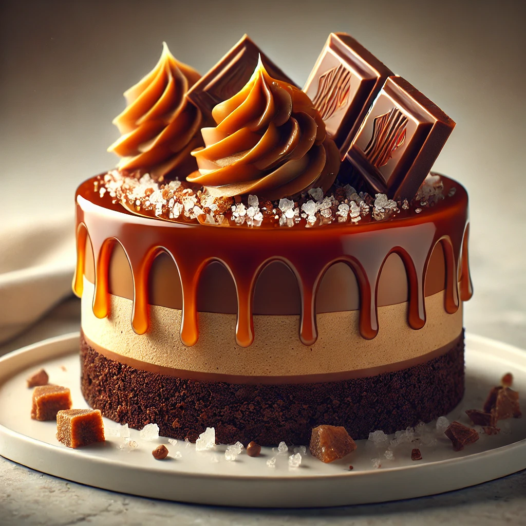 Gazdag és elegáns sós karamellás trüffel torta