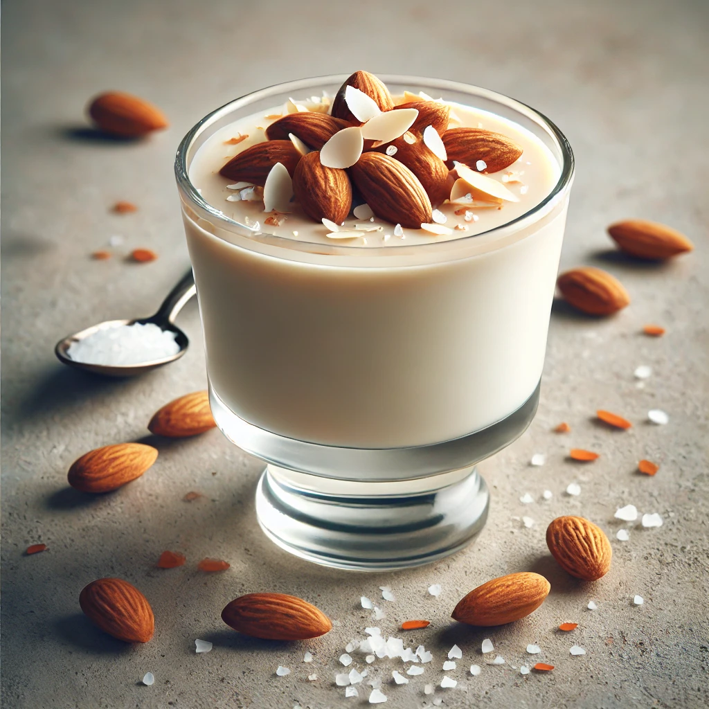 Krémes panna cotta sós mandulával
