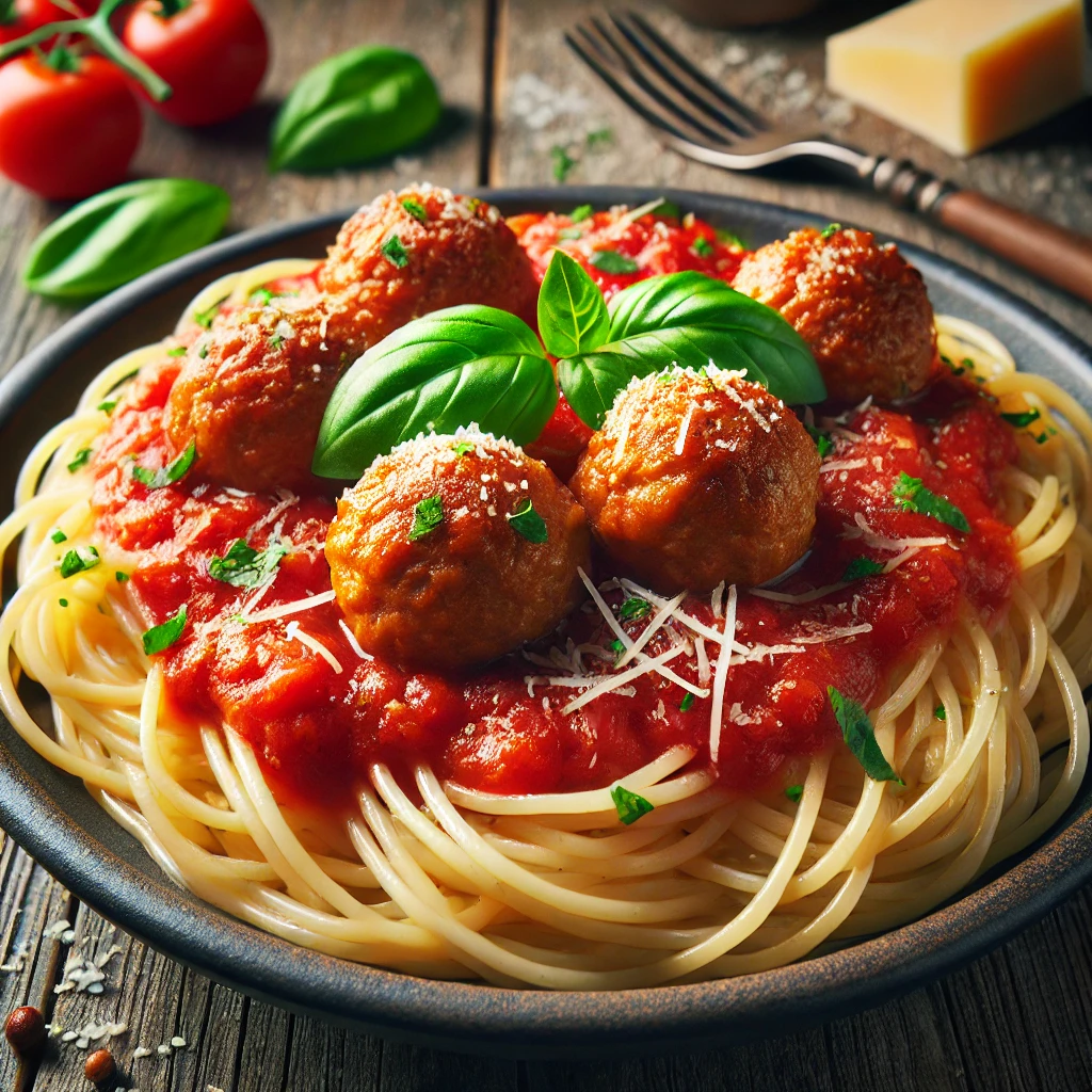 Ízletes és klasszikus spagetti húsgolyókkal