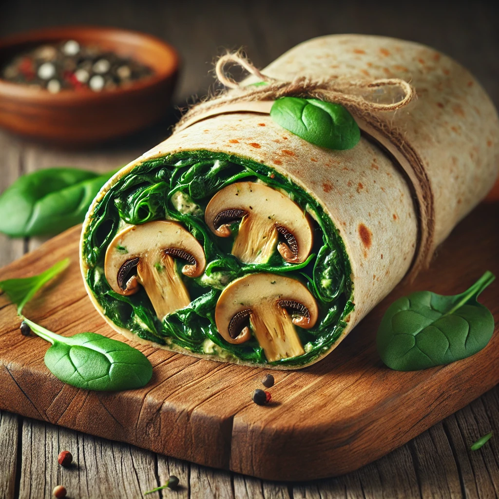 Egyszerű és ízletes vegán wrap recept.