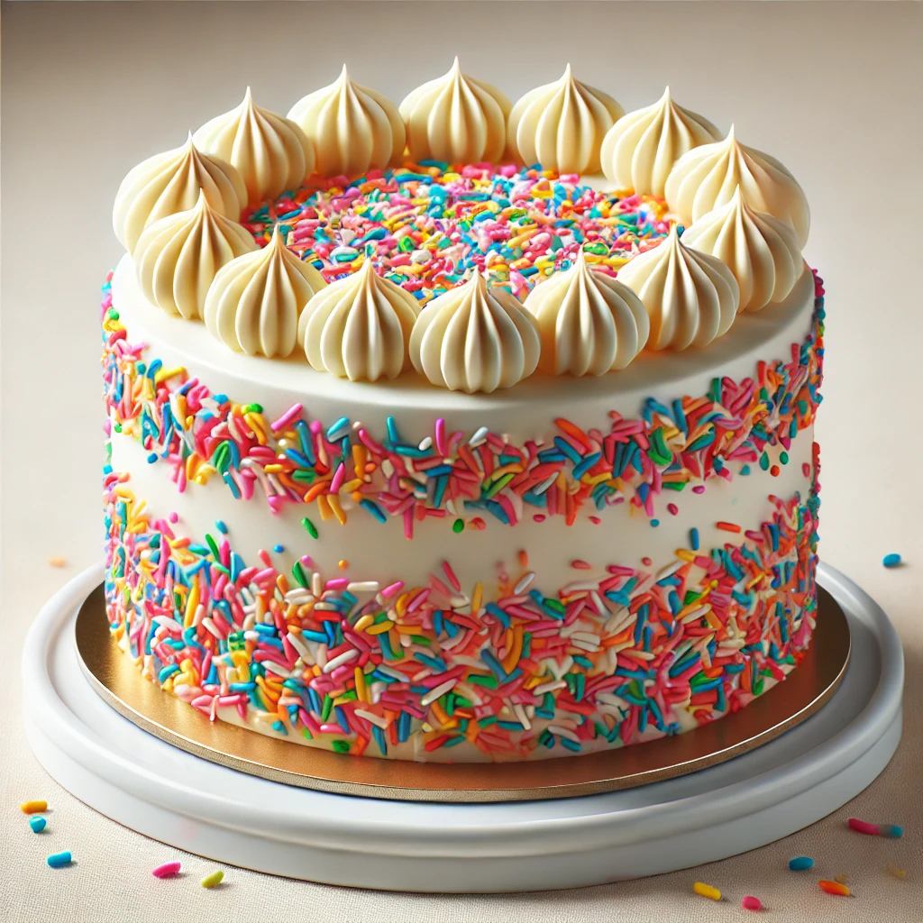 Vidám és színes sprinkle torta különleges alkalmakra