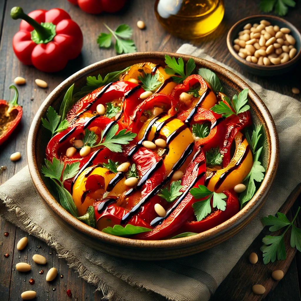 Egyszerű és egészséges sült paprika recept.