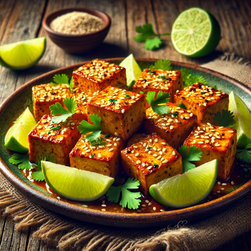Tápláló és ízletes sült tofu lime-os páccal