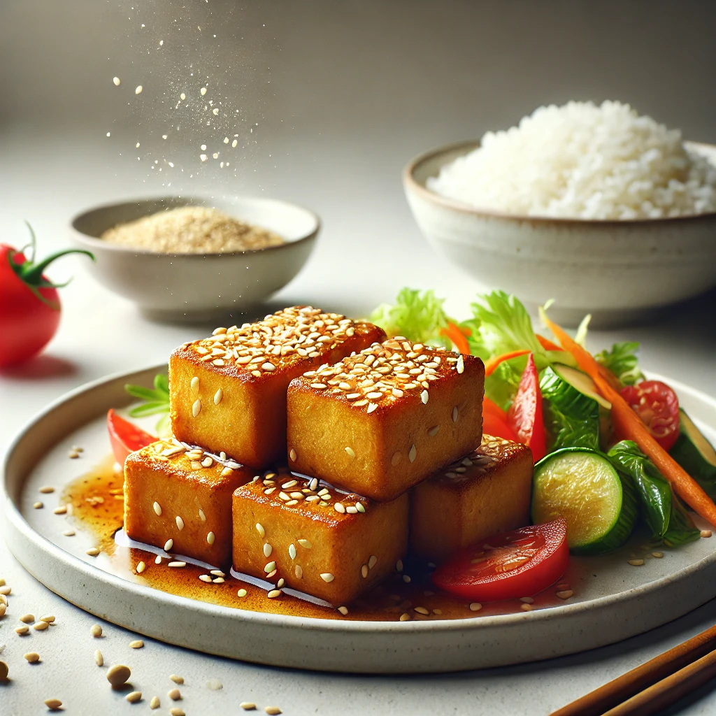 Ropogós és ízletes sült tofu pácban
