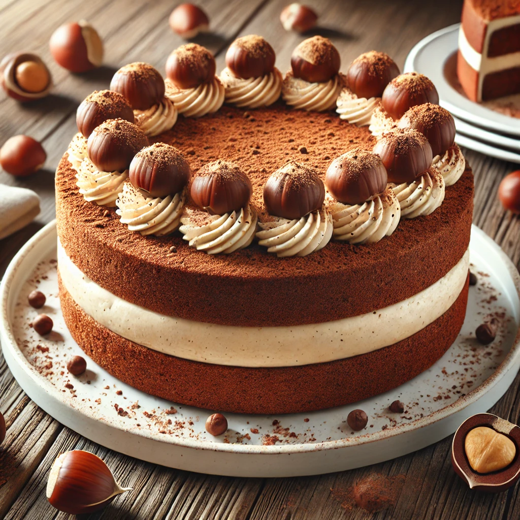 Egészséges és ízletes tejmentes gesztenyés torta házilag