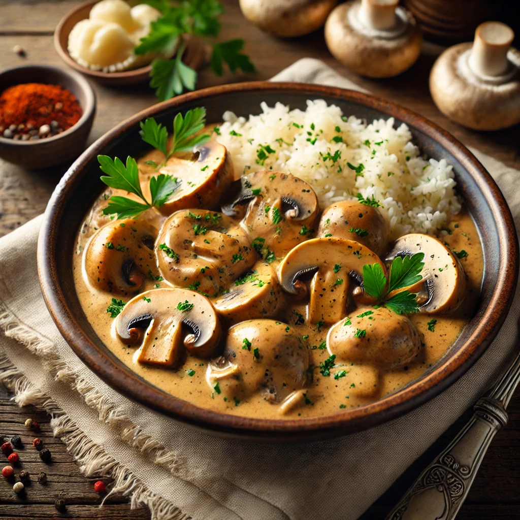 Tejszínes gombapaprikás recept – krémes és ízletes magyar fogás