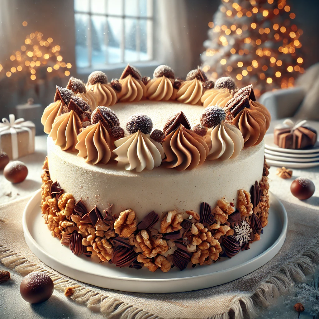 Gazdag és fűszeres téli gesztenyés torta recept