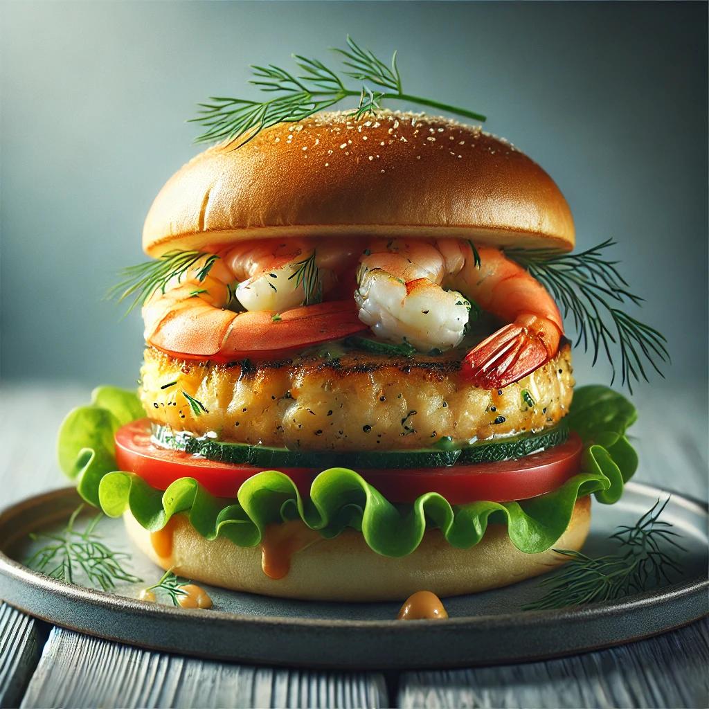 KÃ¼lÃ¶nleges burger friss tengeri alapanyagokkal