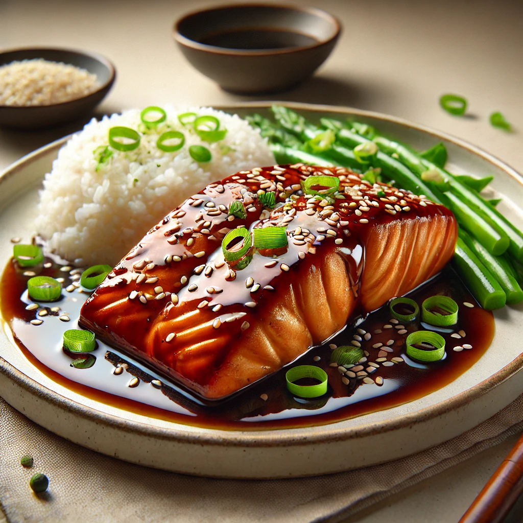 Egyszerű és ízletes teriyaki lazac