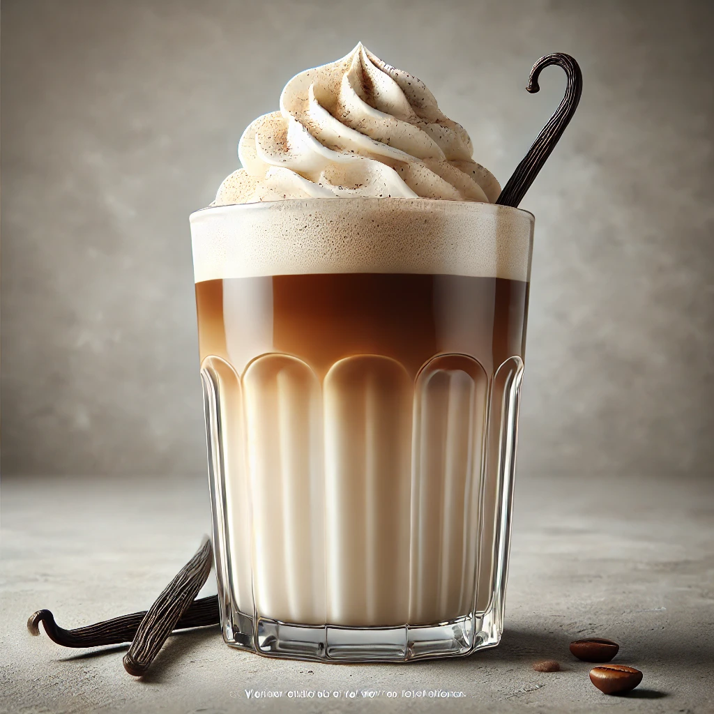 Krémes és ízletes vaníliás latte ital