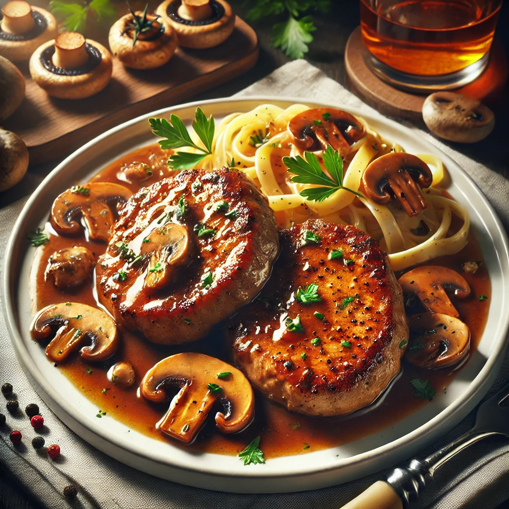 Classic Italian veal dish with Marsala wine sauce