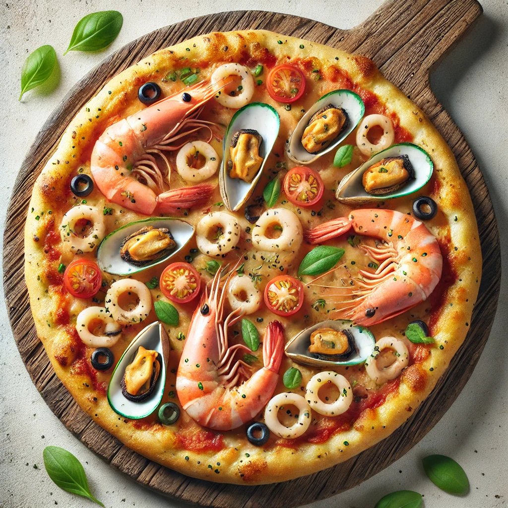Tengeri pizza növényi alternatívákkal