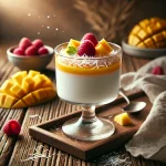 Vegán kókusztejes panna cotta pohárban