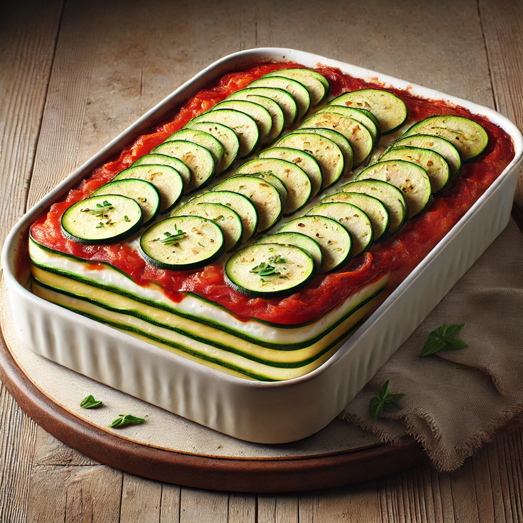 Tápláló és ízletes rakott cukkini vegán sajtszósszal