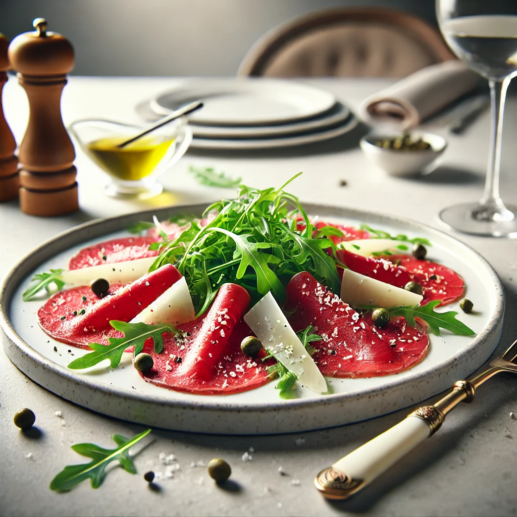 Elegant and light venison appetizer