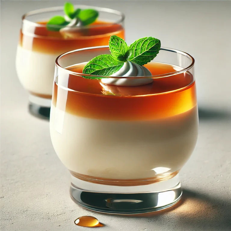 Whiskey-s panna cotta tálalva