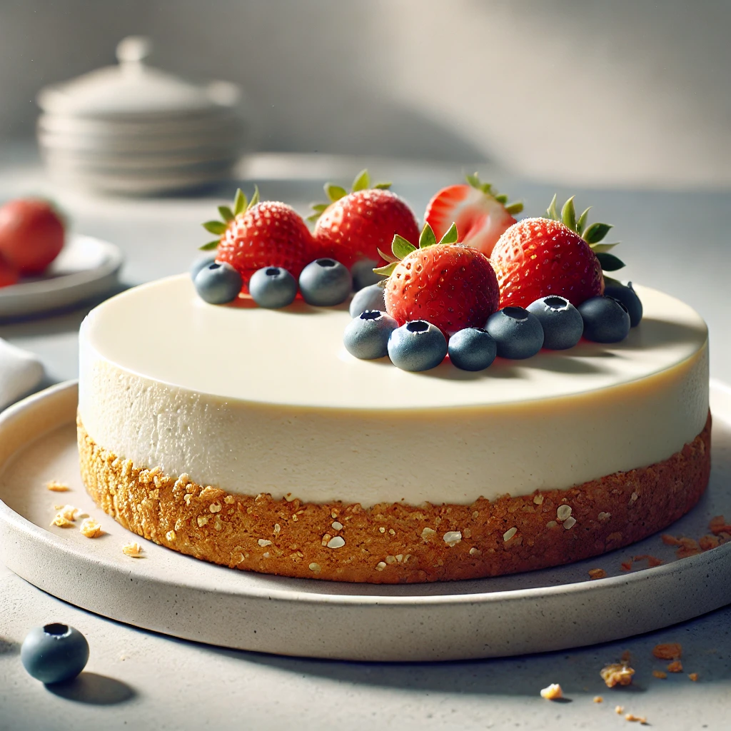 Egyszerű és krémes zabkekszes sajttorta