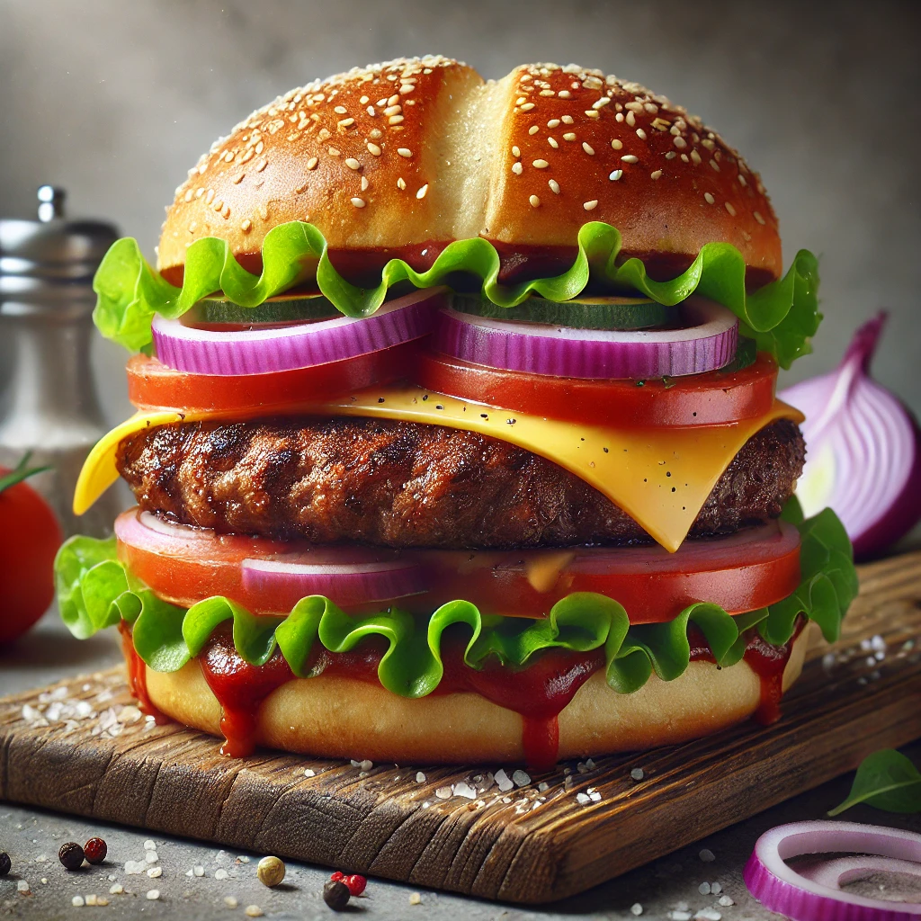 Ízletes amerikai gyros marhahússal és cheddar sajttal