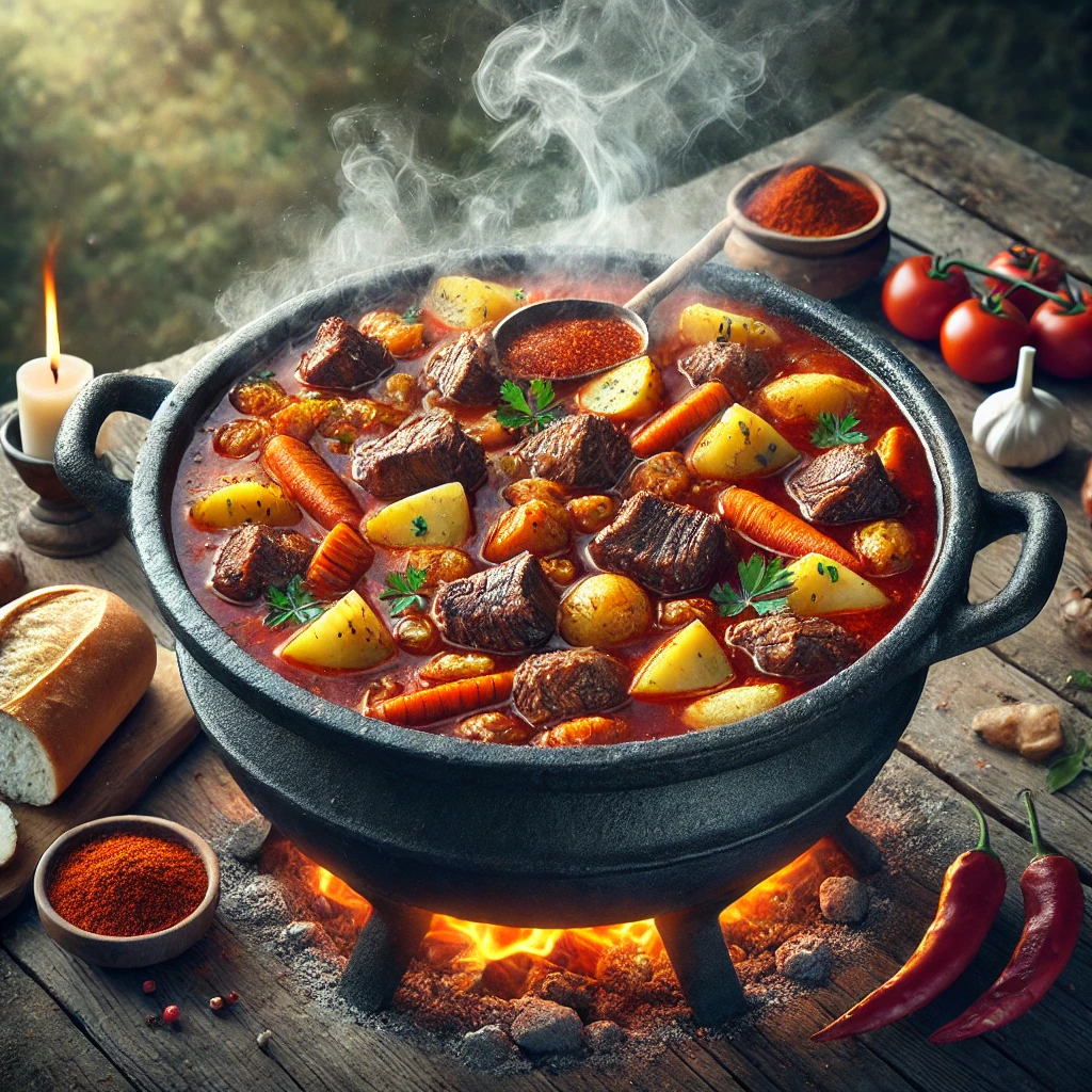 Bográcsgulyás recept – Hagyományos magyar étel szabad tűzön