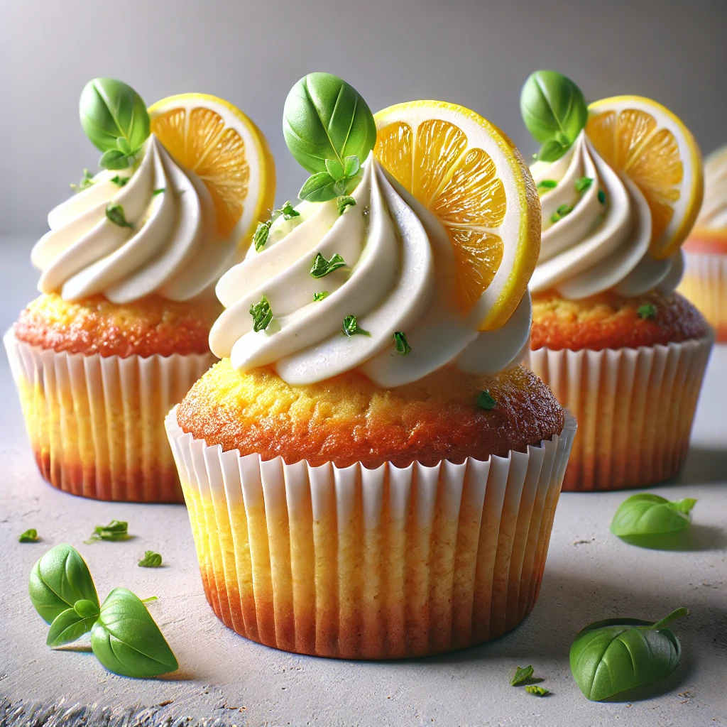 Tökéletes citromos-bazsalikomos cupcake minden alkalomra