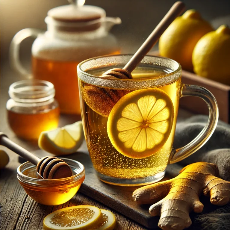 Citromos-gyömbéres tea bögrében