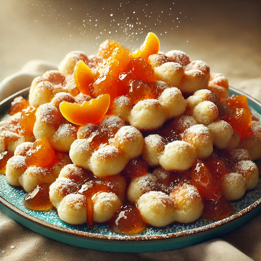 Császármorzsa recept – aranybarna, édes desszert lekvárral.