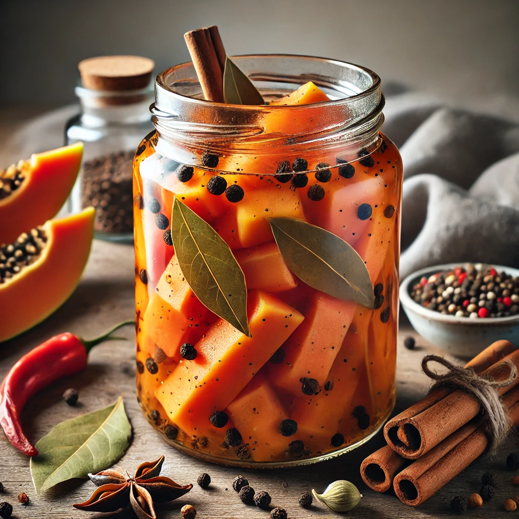 Pikáns és különleges házi csípős savanyított papaya