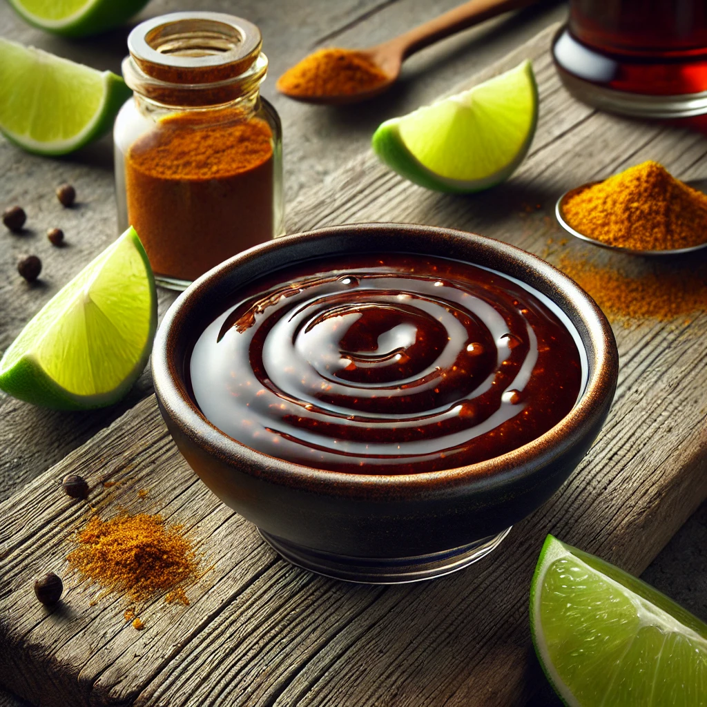 Gazdag, fűszeres currys lime balzsamecetszósz házilag