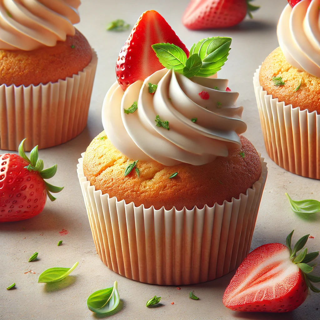 Tökéletes epres-bazsalikomos cupcake minden alkalomra