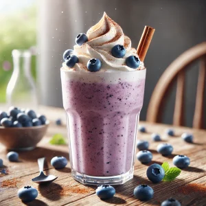 Krémes, fahéjas és áfonyás frappé tökéletes nyári frissítőként