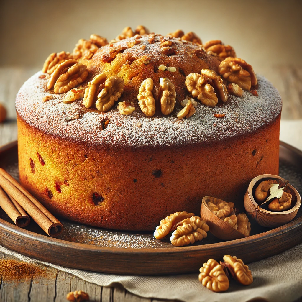 Puha és illatos fahéjas-diós torta házilag