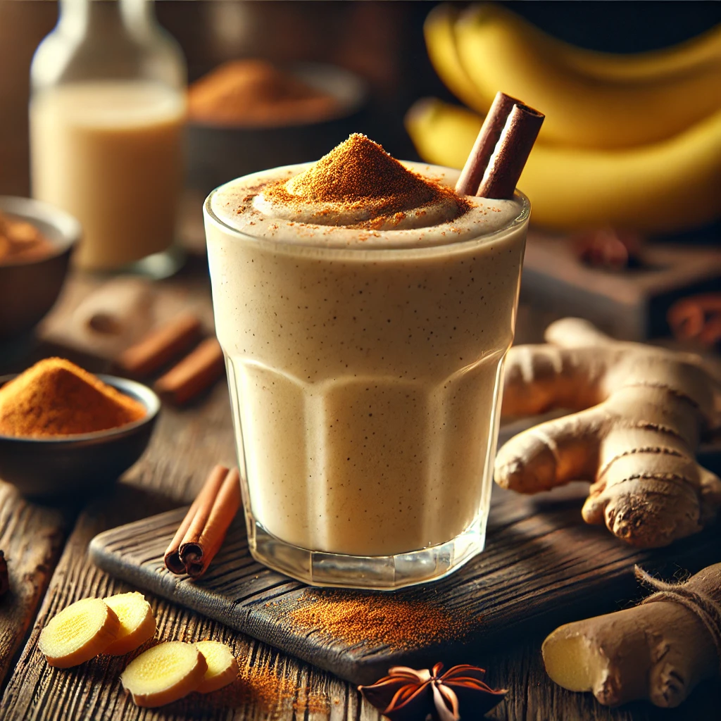 Frissítő, egészséges smoothie fahéjjal és gyömbérrel