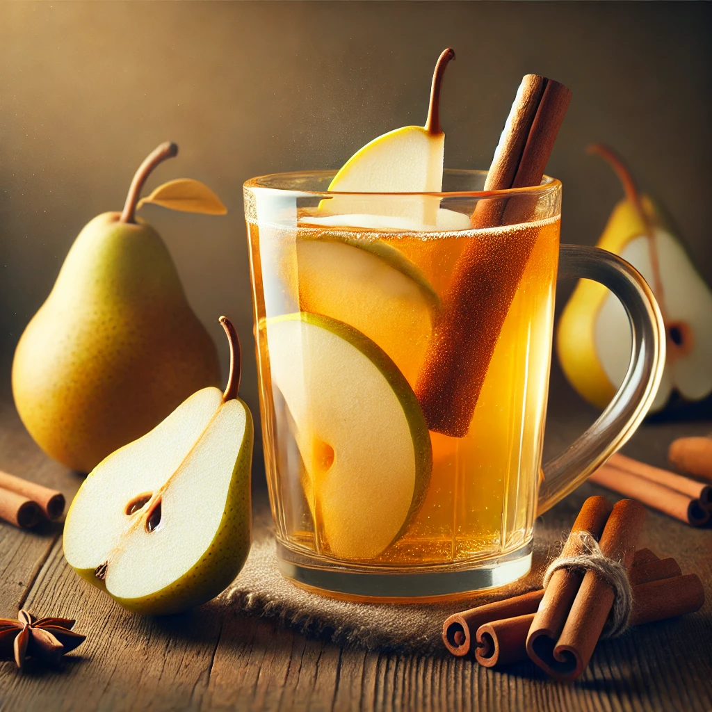 Melegítő, fűszeres cider fahéjjal és friss körtével