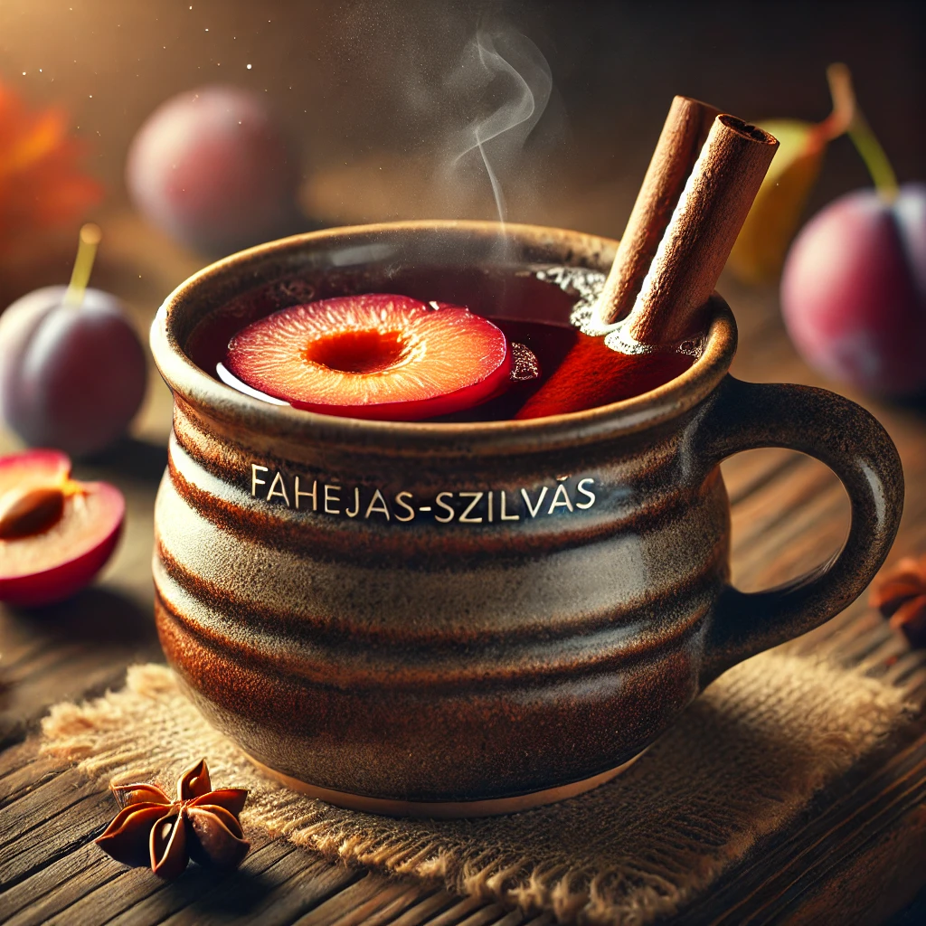 Meleg Ã©s fÅ±szeres tÃ©li tea szilvÃ¡val Ã©s fahÃ©jjal